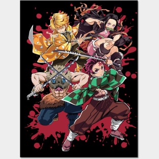 kimetsu no yaiba - Tanjiro and Nezuko Posters and Art